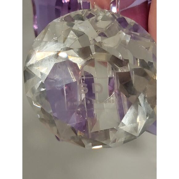 Simon Designs Crystal Butterfly Figurine Amethyst Wings Clear Body 2.5”-3” - Picture 5 of 6